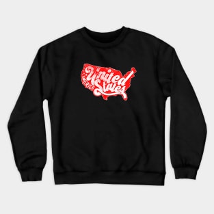 USA Map Crewneck Sweatshirt